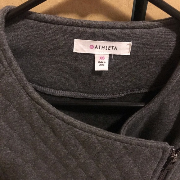 Athleta Grey Bomber Jacket - Picture 3 of 4